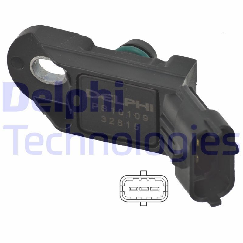 DELPHI Andur, kompressorirõhk PS10109 PS10109 Turborõhu andur DELPHI CHEVROLET CAPTIVA