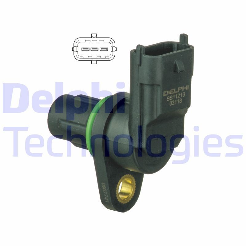 DELPHI Sensor, knastakselposition SS11213 DELPHI SS11213 Sensor, knastakselposition VOLVO 440 K (445) 1.7 87 HK 1996