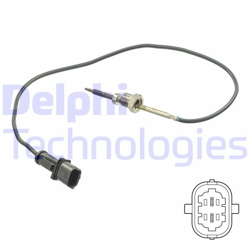 DELPHI Abgastemperatursensor TS30201 Temperaturfühler DELPHI Fiat 1000-Serie TS30201