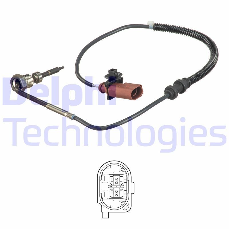 DELPHI Αισθητήρας, θερμοκρασία καυσαερίων TS30247 DELPHI TS30247 Αισθητήρας θερμοκρασία καυσαερίων VW T3 Transporter τιμες