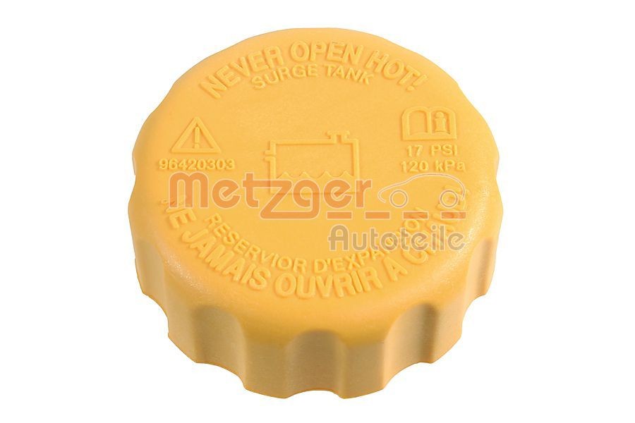 METZGER Låg, kølemiddelbeholder 2141034 Ekspansionsbeholder dæksel METZGER Renault FLUENCE 2141034