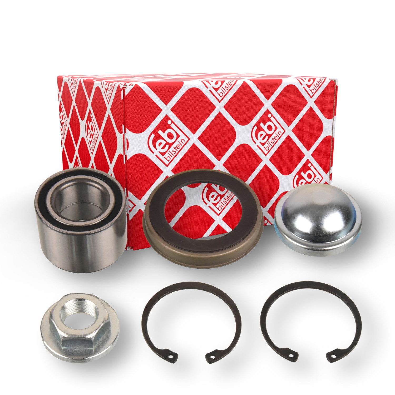 FEBI BILSTEIN Kit de roulement de roue 174614 174614 Moyeu de roue MAZDA 2 FEBI BILSTEIN