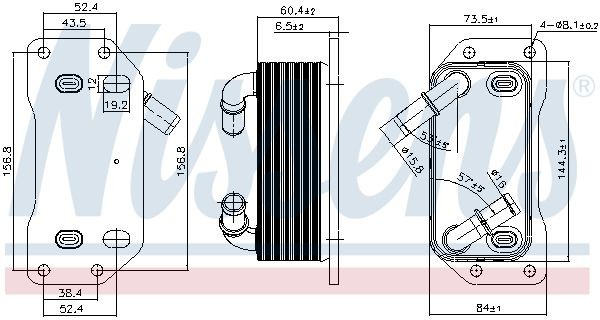 NISSENS Oljekylare 91254 91254 Oljekylare NISSENS VOLVO 940