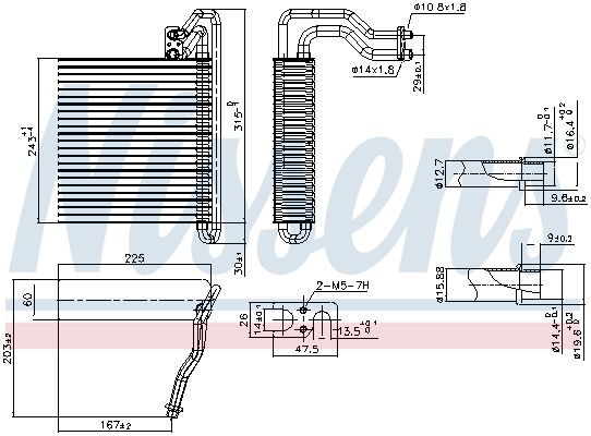 NISSENS Fordamper aircondition 92333 Fordamper aircondition NISSENS Nissan NV200 92333