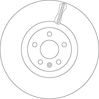 TRW Brake disc DF6939S TRW DF6939S Volvo S90 2 rear brake discs