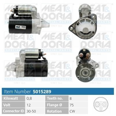 Startmotor MEAT & DORIA 5015289 MEAT & DORIA 5015289 Starter Daewoo MATIZ 2012
