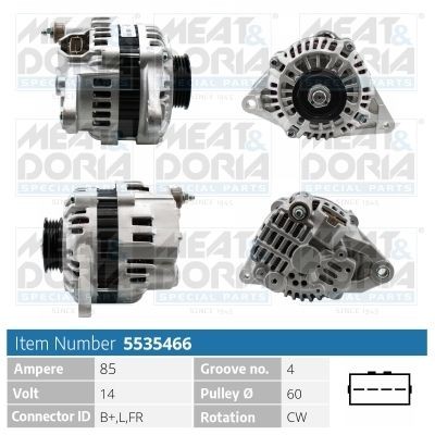 MEAT & DORIA Alternatore 5535466 5535466 Alternatore MITSUBISHI MEAT & DORIA costo