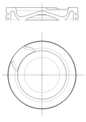 MAHLE Piston 001 PI 00191 000 MAHLE 001 PI 00191 000 SANTANA 300/350 piston replacement