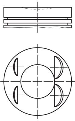 Stempel MAHLE 021 PI 00127 001 MAHLE 021 PI 00127 001: Motor stempel Mitsubishi PAJERO PININ 2004