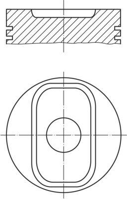 MAHLE Stempel 640 PI 00117 000 MAHLE 640PI00117000 Motor stempel Lada 2110 pris