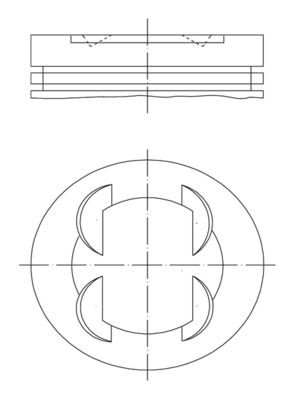 MAHLE Männät 681 PI 00109 000 OPEL SENATOR mäntä MAHLE 681 PI 00109 000