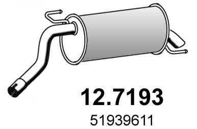 ASSO Koncový tlmič výfuku 12.7193 12.7193 Koncový tlmič výfuku HYUNDAI GETZ ASSO