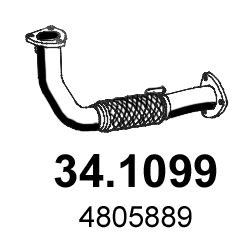 ASSO Výfukové potrubie 34.1099 Vyfukove potrubie ASSO CHEVROLET 34.1099