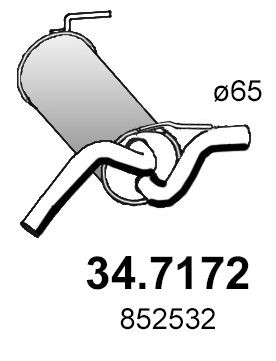 ASSO Bagpotte 34.7172 34.7172 Bagpotte OPEL CORSA ASSO
