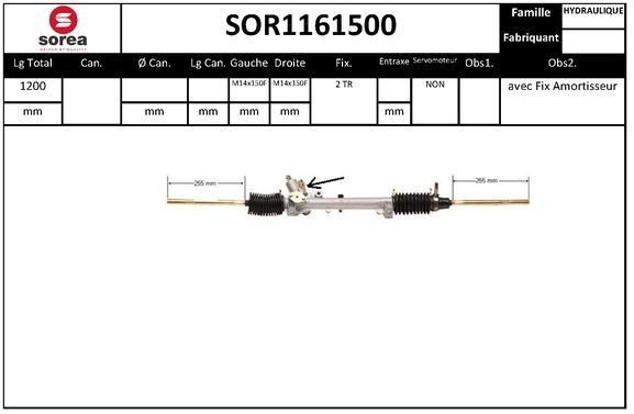 SNRA Roolilatt SOR1161500 SNRA SOR1161500 Rooliajam CITROËN BX Hatchback odava hinnaga