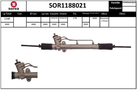 SNRA Stūres mehānisms SOR1188021 Stūres mehānisms Daewoo KLAN SOR1188021 SNRA