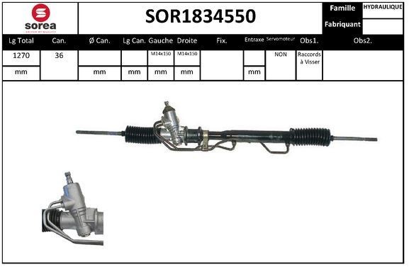 Steering rack SNRA SOR1834550 SNRA SOR1834550 SsangYoung KORANDO 2025 Power steering rack price