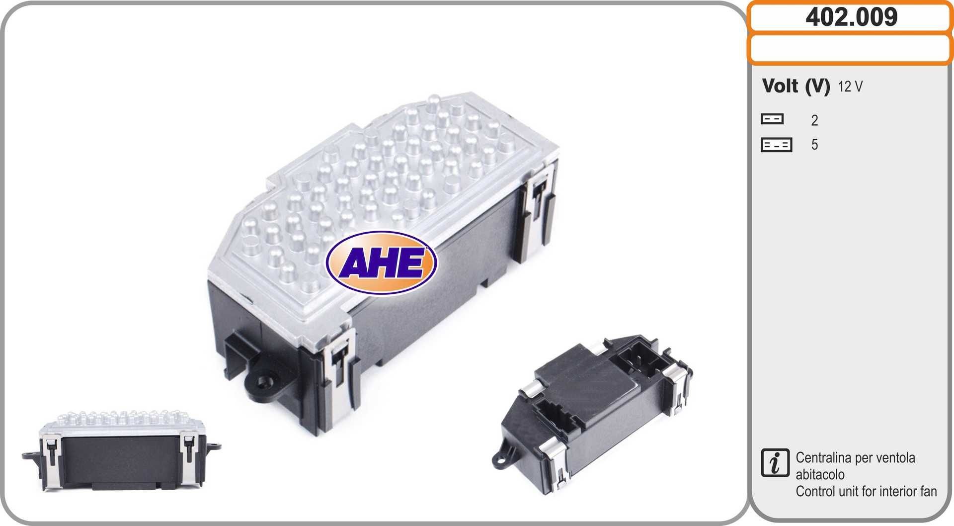 AHE Styreenhet, elektrolufting (motorkjøling) 402.009 Temperaturbryter kjølevifte AUDI AHE 402.009