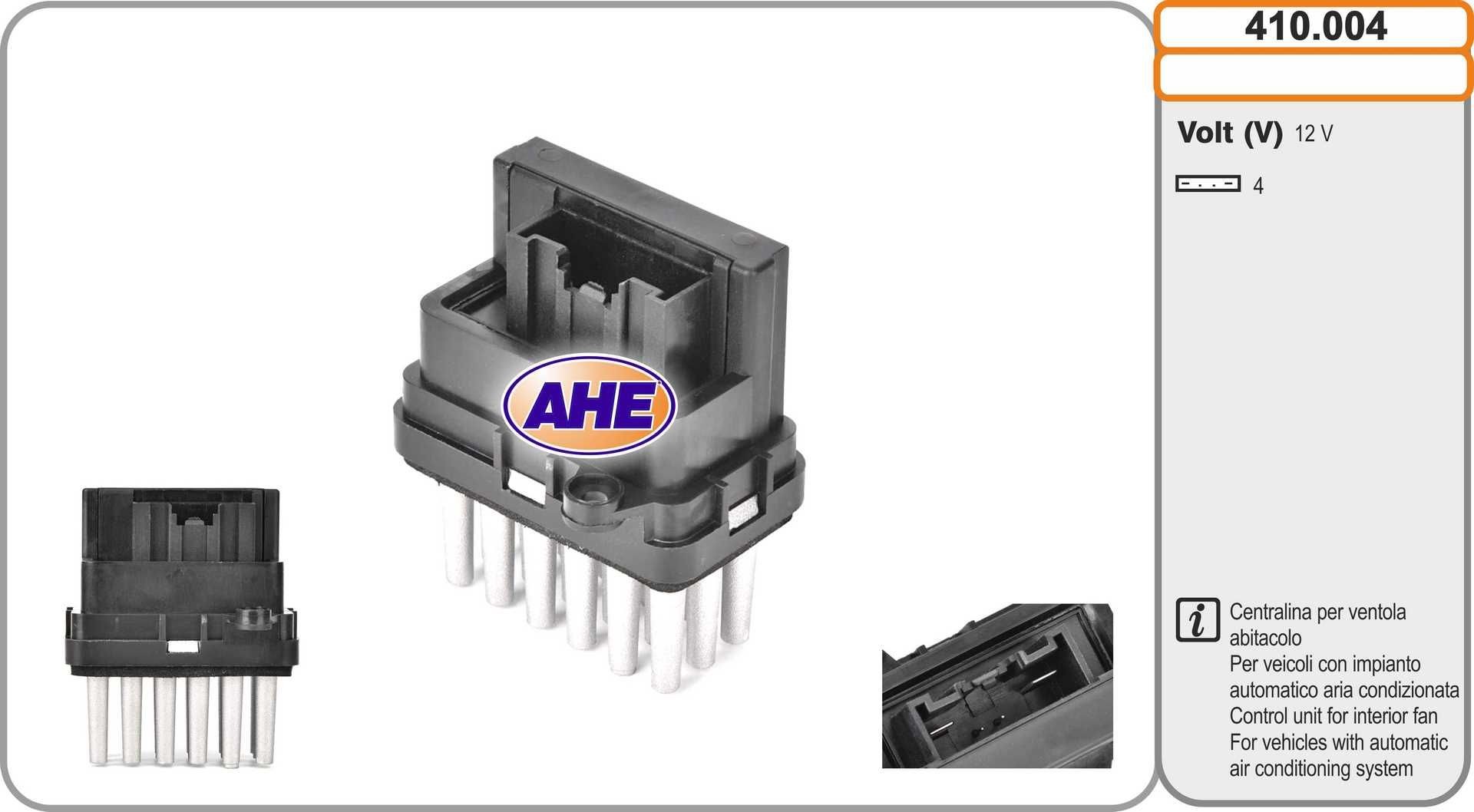AHE Vadības bloks, Elektroventilators (Motora dzesēšana) 410.004 410.004 Termoslēdzis radiatora ventilators FORD TRANSIT AHE