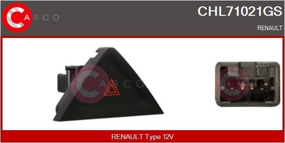 CASCO Warnblinkschalter CHL71021GS Warnblinkschalter CASCO Renault TRAFIC CHL71021GS