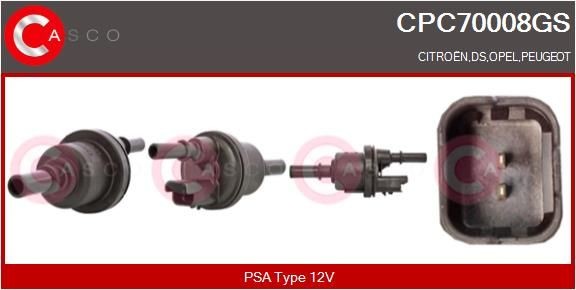 CASCO Ventilatie- / ontluchtingsklep CPC70008GS CASCO CPC70008GS originele Turbodrukregelaar Berlingo Van (K9) kosten