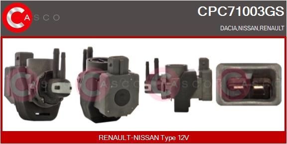 CASCO Pressure Converter, exhaust control CPC71003GS CPC71003GS CASCO turbo control valve for TOYOTA AVENSIS