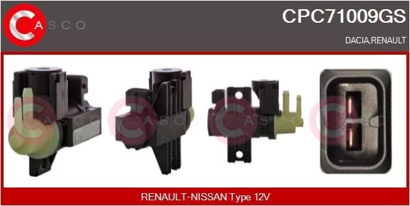 Drukconvertor, uitlaatgasregeling CASCO CPC71009GS CASCO CPC71009GS Drukconvertor, turbolader Renault CAPTUR 2014