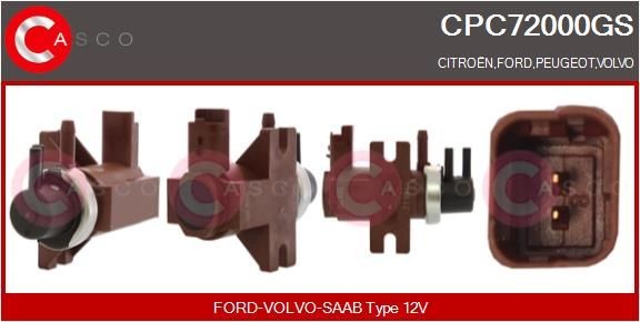 CASCO Pressure converter, turbocharger CPC72000GS Toyota AVENSIS CASCO turbo control valve CPC72000GS