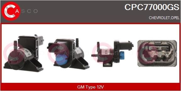 Menič tlaku, Riadenie výfukových plynov CASCO CPC77000GS CASCO CPC77000GS: Menič tlaku turbodúchadla Chevy ORLANDO 2011