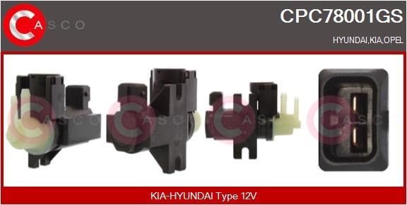 Trykomformer, udstødningsstyring CASCO CPC78001GS CASCO CPC78001GS Ladetryksventil KIA SORENTO 2014