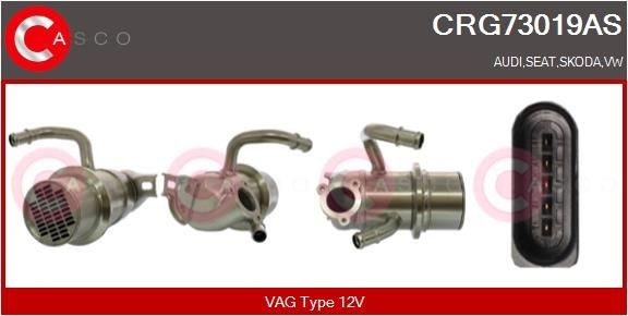 CASCO EGR-kjøler CRG73019AS CRG73019AS CASCO Agr kjøler Volkswagen billige