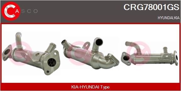 CASCO Radiatore EGR CRG78001GS CASCO CRG78001GS Radiatore gas di scarico KIA prezzo