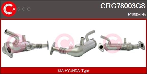 CASCO Radiatore EGR CRG78003GS CASCO CRG78003GS Radiatore gas di scarico KIA originale prezzo