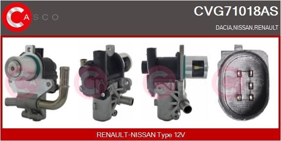 CASCO AGR - Ventil CVG71018AS EGR ventil CASCO TWINGO CVG71018AS lacné