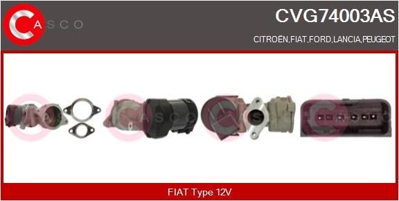 CASCO EGR valve CVG74003AS CVG74003AS CASCO SUBARU exhaust recirculation valve