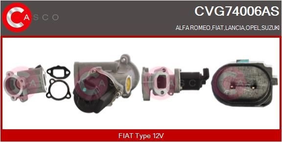 CASCO EGR valve CVG74006AS CVG74006AS CASCO SUBARU egr valve