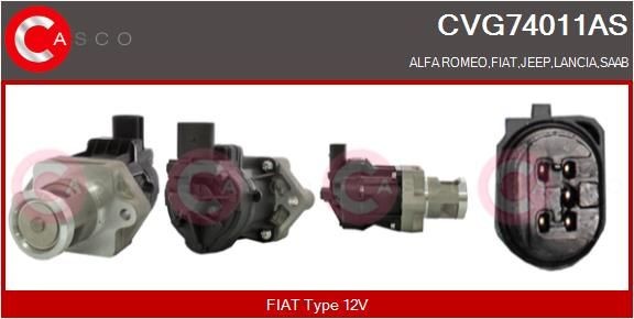 CASCO Βαλβίδα AGR CVG74011AS CASCO CVG74011AS Βαλβίδα EGR Alfa Romeo Giulietta 940 Κουτί σε χαμηλές τιμές