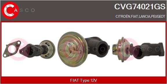 CASCO EGR klep CVG74021GS Citroën XANTIA EGR-ventiel CASCO CVG74021GS