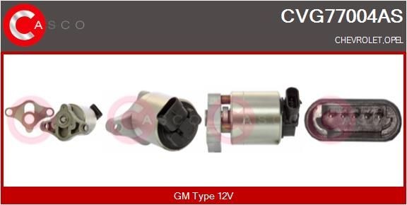 CASCO Válvula EGR CVG77004AS Valvula de recirculacion de gases de escape CASCO Alfa Romeo GT CVG77004AS