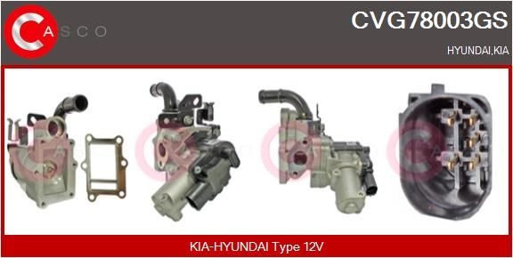 EGR klep CASCO CVG78003GS CASCO CVG78003GS EGR Kia SPORTAGE 2018