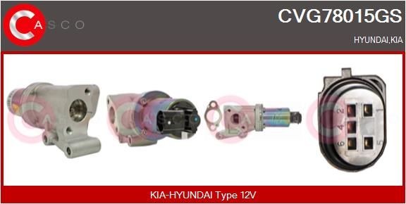 EGR klep CASCO CVG78015GS CASCO CVG78015GS: EGR klep Kia RIO 2021