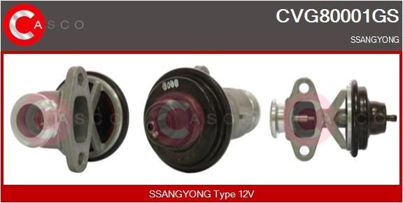 CASCO EGR-ventil CVG80001GS CASCO CVG80001GS EGR-ventil SSANGYONG Korando II SUV 2.3 143 hk 2004