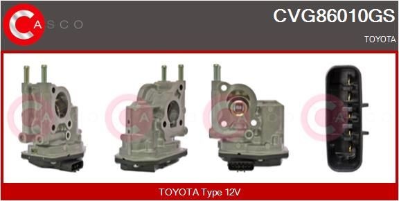 EGR klep CASCO CVG86010GS CASCO CVG86010GS: EGR klep Toyota LAND CRUISER 2005