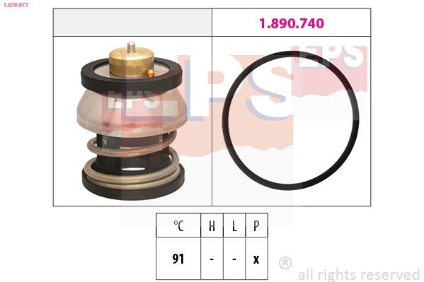 EPS Termostaat, Jahutusvedelik 1.879.977 1.879.977 Termostaat BMW 02 EPS
