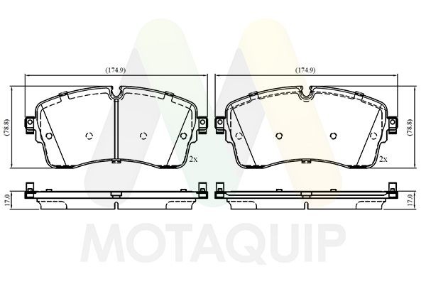 MOTAQUIP Plaquettes de frein LVXL2041 LVXL2041 Plaquettes de frein MOTAQUIP PORSCHE MACAN