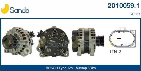 SANDO Dynamo 2010059.1 2010059.1 Dynamo SANDO VOLVO V40 Stasjonsvogn