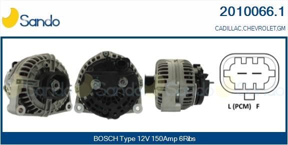 SANDO Generator 2010066.1 SANDO 2010066.1 Alternator Cadillac Escalade GMT 400 billig