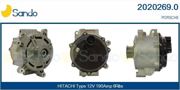 SANDO Dynamo / Alternator 2020269.0 Porsche 968 Wisselstroomdynamo SANDO 2020269.0
