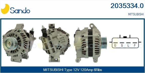 SANDO Dynamo 2035334.0 2035334.0 Dynamo SANDO MITSUBISHI PAJERO PININ