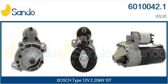 SANDO Starter 6010042.1 Startmotor SANDO Volvo XC70 6010042.1
